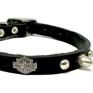 Harley Davidson Spiked Dog Collar Size XS